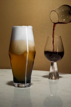 Tom Dixon Tank wine glass 2-pack, black Transparent Online