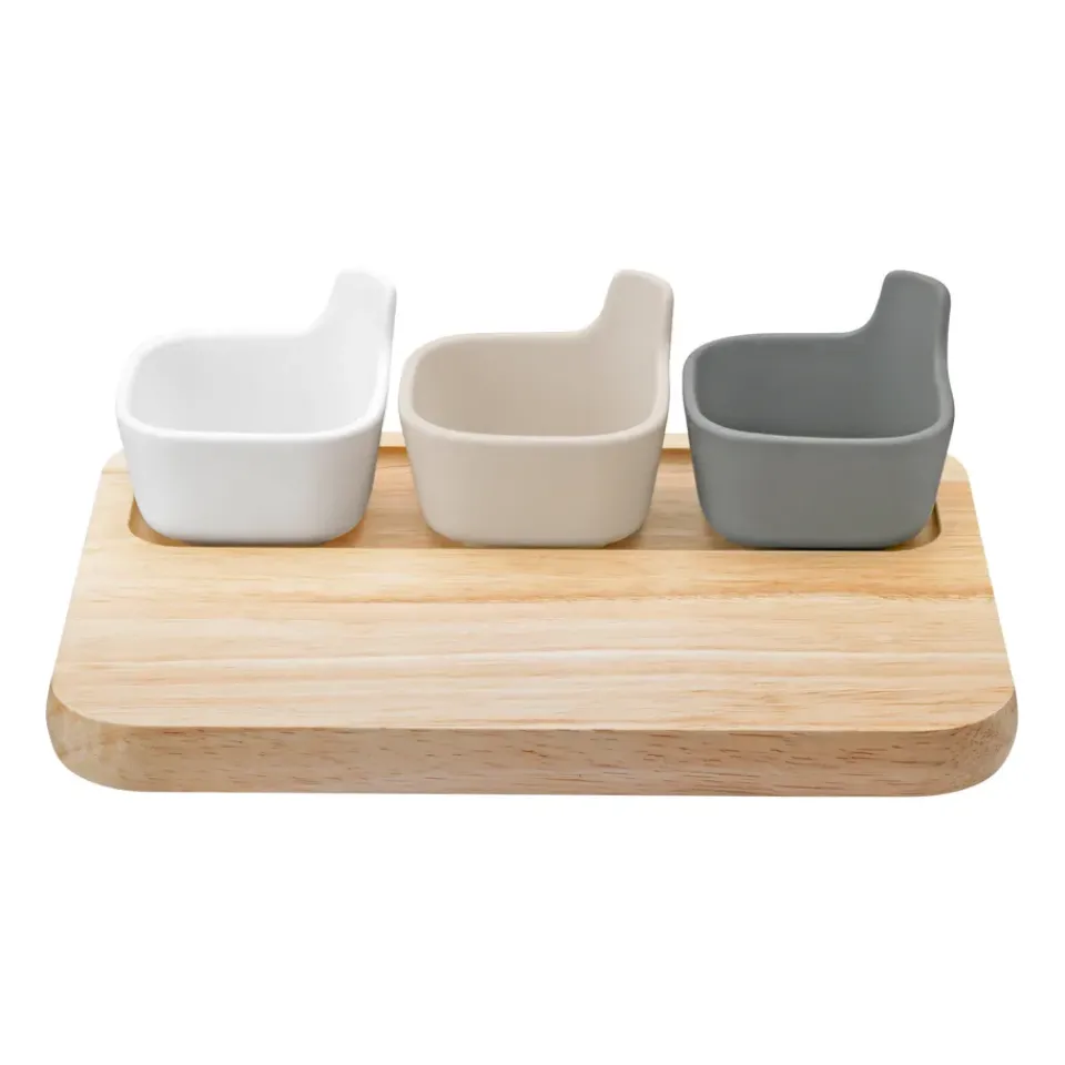 RIG-TIG TAPAS serving set, White-beige-grey BeigeBlueGreyWhite New