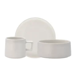 Scandi Living Taper plate 14 cm, White New