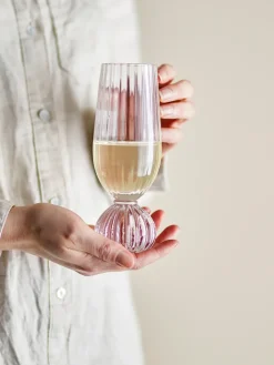 Bloomingville Taurin champagne glass 250 ml, Clear Transparent Sale