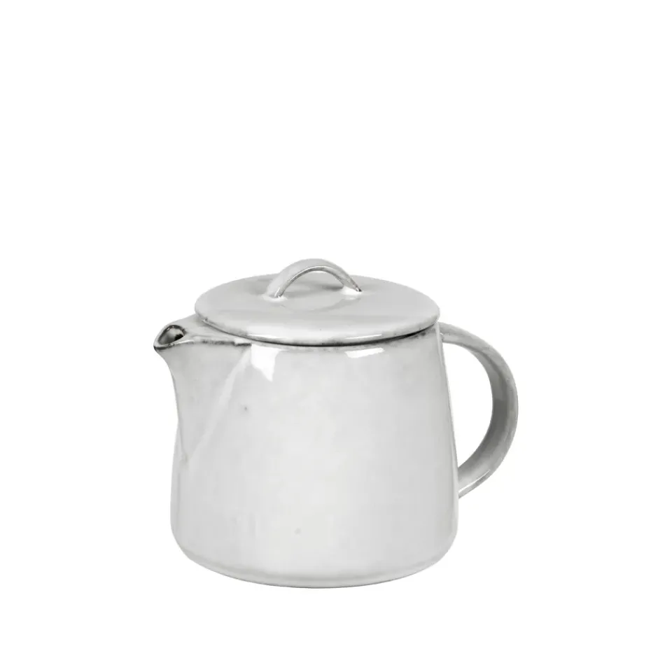Broste Copenhagen TEA POT Nordic Sand, 100 cl White
