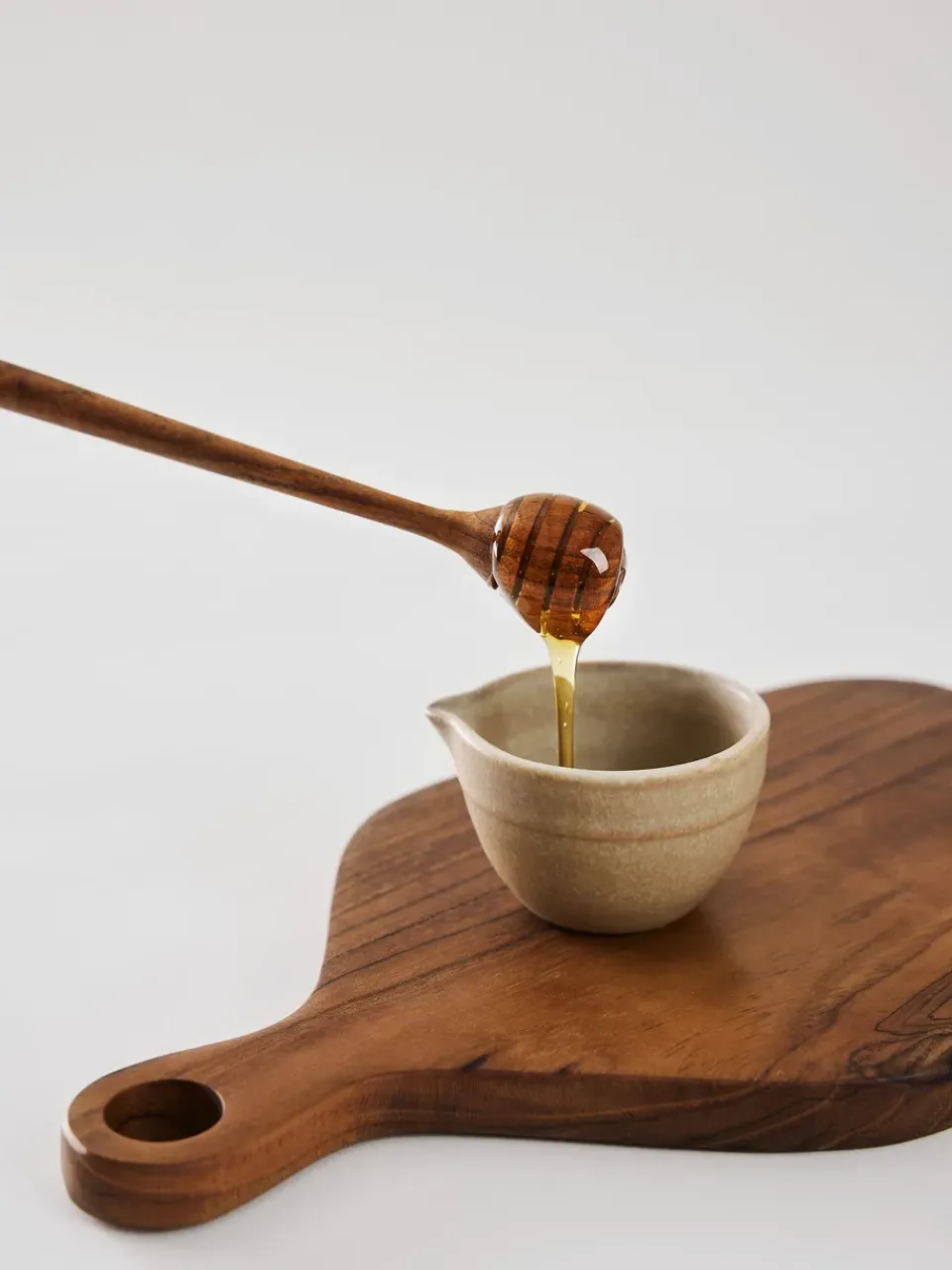 Tell Me More Teak honey spoon, Brown Sale