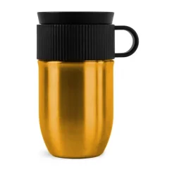 Sagaform Ted car mug thermos mug 28 cm, Gold Gold-coloured Best