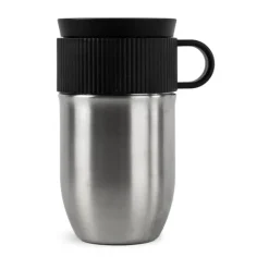 Sagaform Ted car mug thermos mug 28 cm, Silver Silver-coloured Best