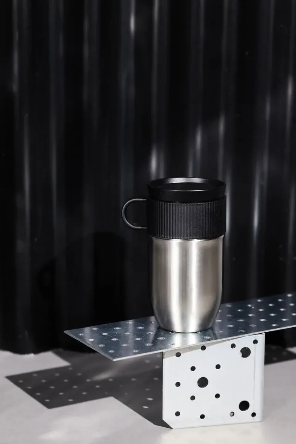 Sagaform Ted car mug thermos mug 28 cm, Silver Silver-coloured Best