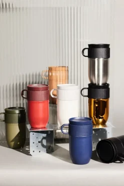 Sagaform Ted car mug thermos mug 28 cm, Green Clearance
