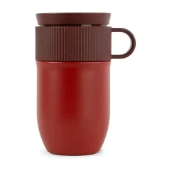 Sagaform Ted car mug thermos mug 28 cm, Wine Red Sale