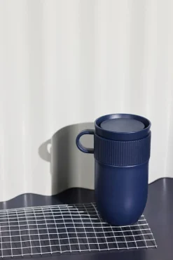 Sagaform Ted car mug thermos mug 28 cm, Blue New