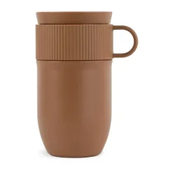 Sagaform Ted car mug thermos mug 28 cm, Fudge Brown