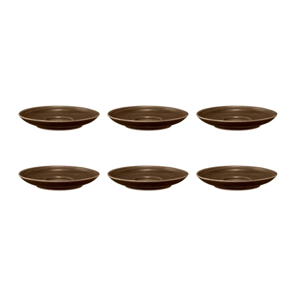 Seltmann Weiden Terra coffee saucer Ø12 cm 6-pack, Earth Brown Clearance