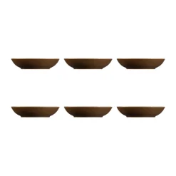 Seltmann Weiden Terra deep plate Ø21.2 cm 6-pack, Earth Brown Outlet