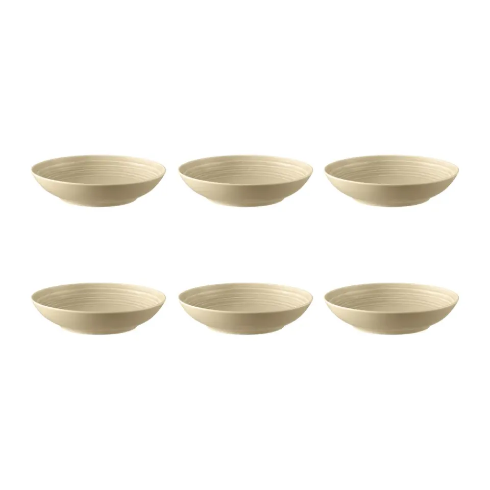 Seltmann Weiden Terra deep plate Ø21.2 cm 6-pack, Sand Beige Hot