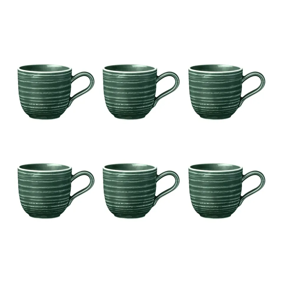 Seltmann Weiden Terra espresso cup 9 cl 6-pack, Moss Green Clearance