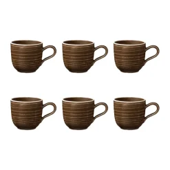 Seltmann Weiden Terra espresso cup 9 cl 6-pack, Earth Brown