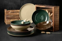 Seltmann Weiden Terra plate Ø27.8 cm 6-pack, Moss Green Hot