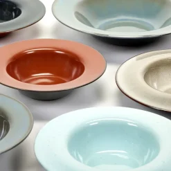 Serax Terres de Rêves deep plate 21.3 cm, Light -smokey Blue Hot