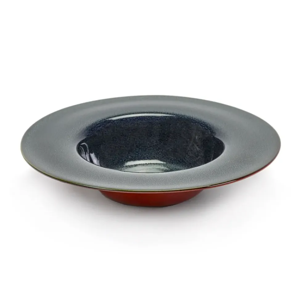 Serax Terres de Rêves deep plate 21.3 cm, Dark -rust Blue Outlet