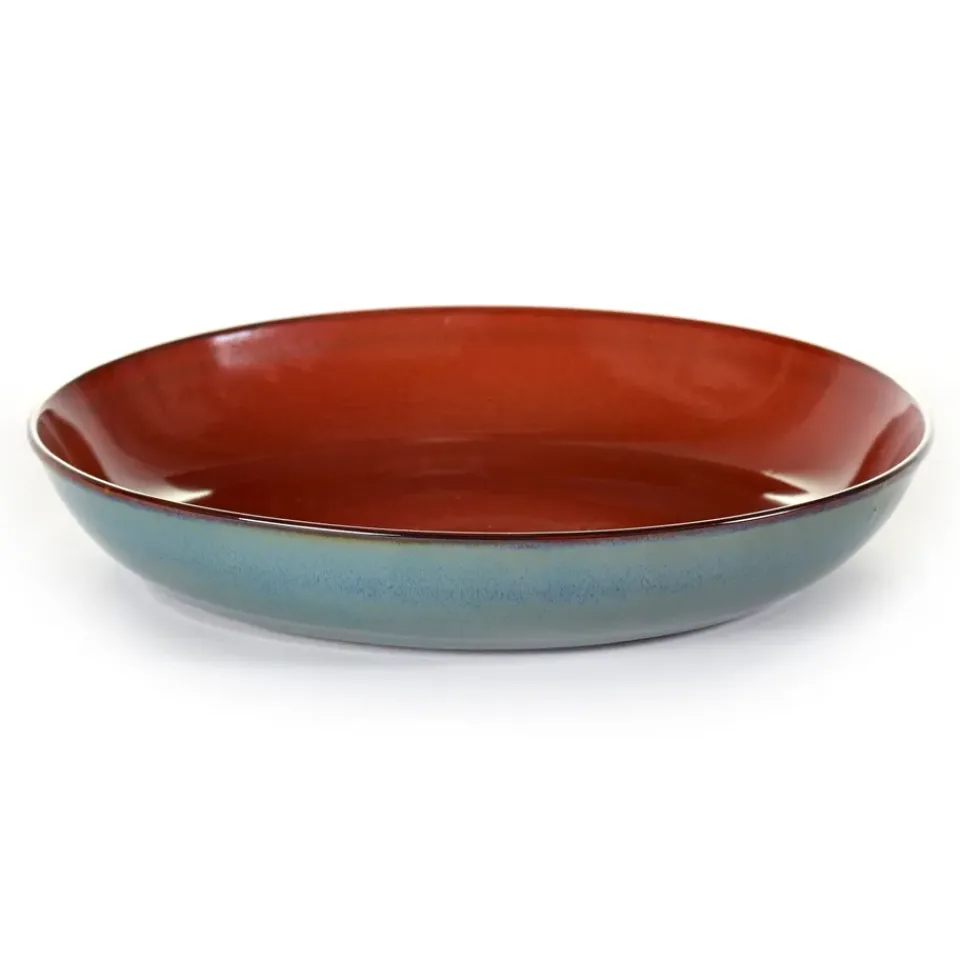 Serax Terres de Rêves pasta plate 23.5 cm, rust-smokey blue Red Discount
