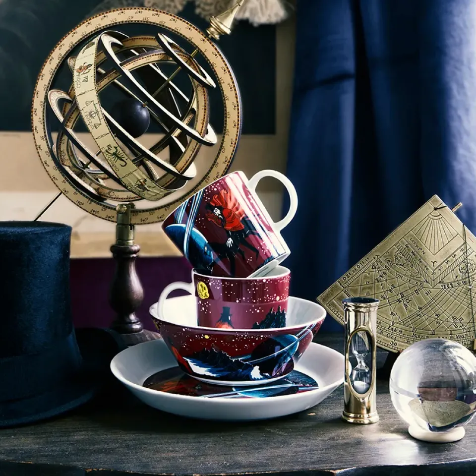 Moomin Arabia The Hobgoblin Moomin mug, Purple Hot