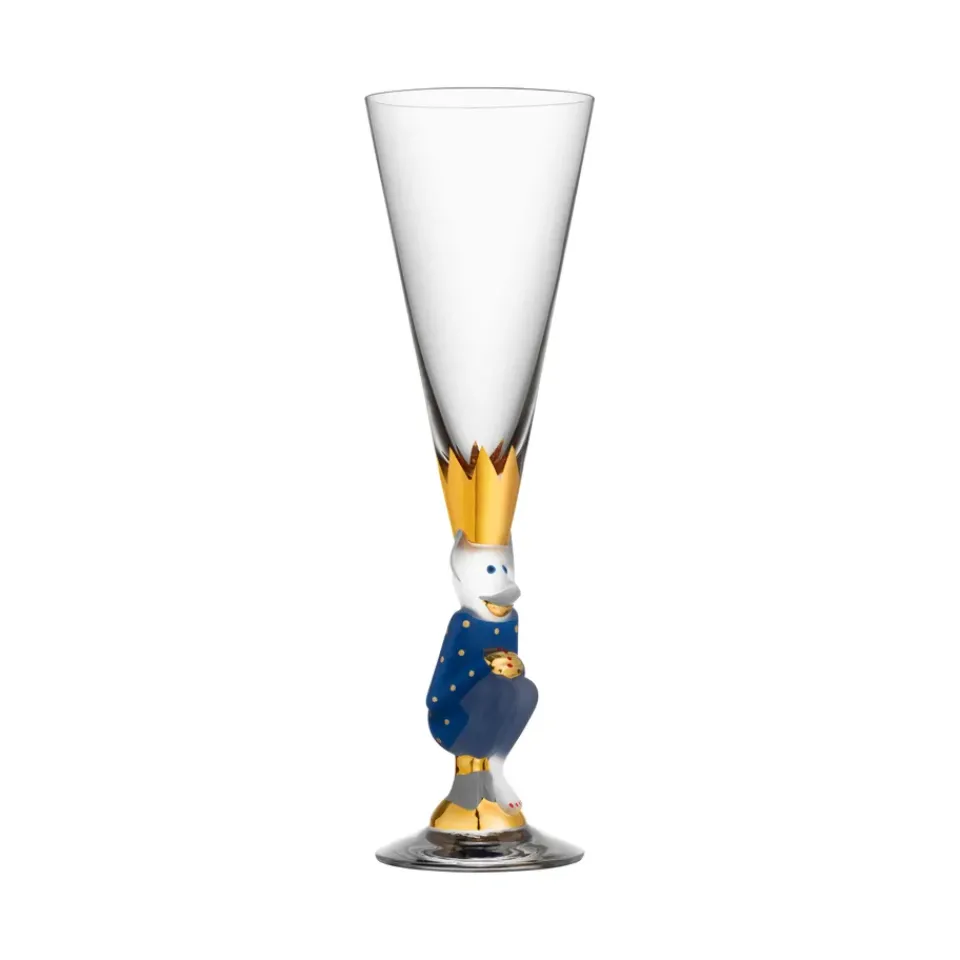 Orrefors The Sparkling Devil champagne glass 19 cl, Blue Clearance