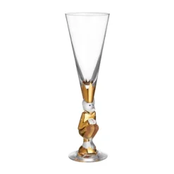 Orrefors The Sparkling Devil champagne glass 19 cl, Gold Gold-coloured Best