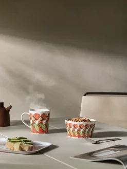 Design House Stockholm The Strawberry Family mug with handle, 40 cl Red Hot