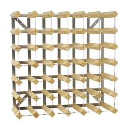 The Swedish Wine Rack Factory wine rack 42 bottles expandable, Light oak Beige Sale