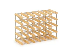 The Swedish Wine Rack Factory wine rack 30 bottles expandable, Light oak Beige New