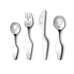 Georg Jensen The Twist Family cutlery set, 4 pieces Silver-coloured Outlet