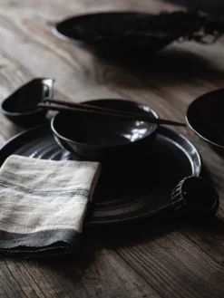 Tell Me More Thea napkin 50x50 cm, Denim Stripe Beige Outlet