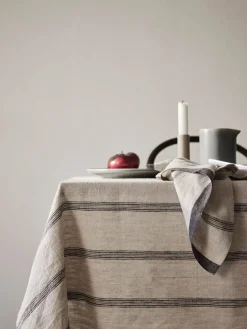 Tell Me More Thea tablecloth 145x270 cm, Denim stripe BeigeGrey Online