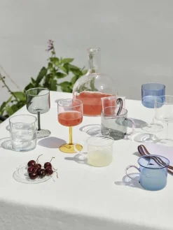 HAY Tint wine glass 25 cl 2-pack, Grey