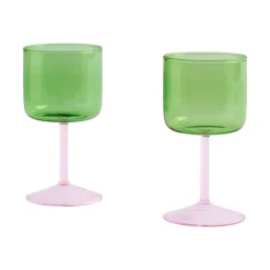 HAY Tint wine glass 25 cl 2-pack, Green-pink GreenPink Sale