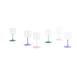 HAY Tint wine glass 25 cl 2-pack, Green-pink GreenPink Sale