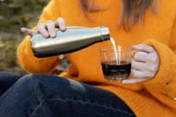 Sagaform To Go steel bottle 26 cl, Gold Gold-coloured Discount