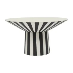 OYOY Toppu centerpiece high Ø30x17 cm, White-black WhiteBlack Online