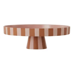 OYOY Toppu serving plate large Ø27 cm, Caramel-rose OrangePink Outlet