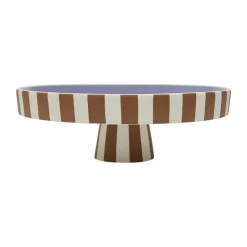 OYOY Toppu serving plate large Ø27 cm, Caramel-lavender BrownPurple Clearance