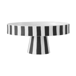 OYOY Toppu serving saucer Ø20 cm, black-white Multi Clearance