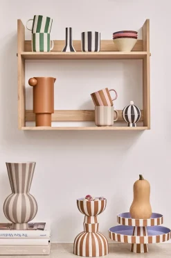 OYOY Toppu serving saucer Ø20 cm, Caramel-lavender BrownPurple Discount