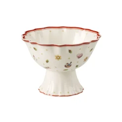 Villeroy & Boch Toy's Delight bowl on foot 33 cl, White-red WhiteRed Clearance