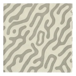Scandi Essentials Trace napkins 33x33 cm 20 pack, taupe-sand Beige