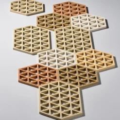 Zone Denmark Triangles trivet 14x16 cm, warm sand Beige Best