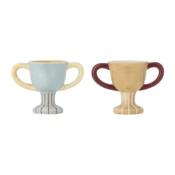 Bloomingville Trophy egg cup 2-piece, Blue Outlet