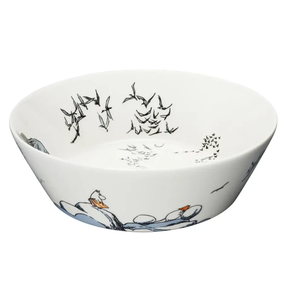 Moomin Arabia True to it's origins Moomin serving bowl, 23 cm GreyBlack Best