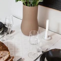 Ekelund Linneväveri Åttebladrose table runner 50x150 cm, Beige Clearance