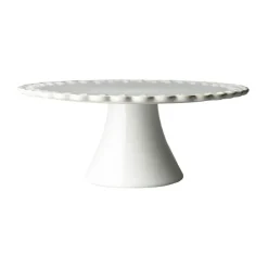 PotteryJo Tulipa cake plate Ø30 cm, White New