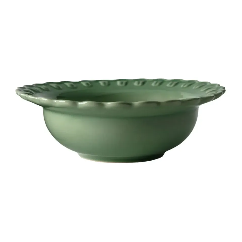 PotteryJo Tulipa deep plate Ø23 cm 2-pack, Verona Green