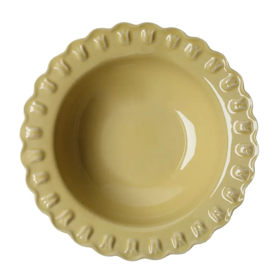 PotteryJo Tulipa serving bowl large Ø30 cm, Pale Moon Yellow Hot