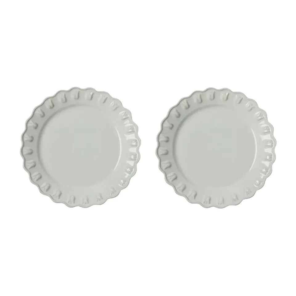 PotteryJo Tulipa small plate Ø20 cm 2-pack, White